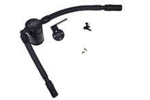 J&L 16-19 Ford Escape 1.5L EcoBoost Passenger Side Oil Separator 3.0 - Black Anodized - 3053P-B