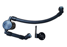 J&L 2020-2022 Ford Mustang GT500 Passenger Side Oil Separator 3.0 - Black Anodized - 3054P-B