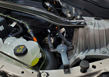 J&L 2020-2024 Ford Explorer 2.3L EcoBoost Driver Side Oil Separator 3.0 - Black Anodized - 3055D-B
