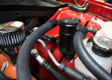 J&L 15-17 Dodge Hellcat 6.2L Hemi Driver Side Oil Separator 3.0 - Black Anodized - 3060D-B
