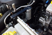 J&L 12-17 Jeep Wrangler JK 3.6L Passenger Side Oil Separator 3.0 - Clear Anodized - 3064D-C