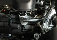 J&L 2019-2024 Dodge Ram 1500 5.7L Oil Separator 3.0 Passenger Side - Clear Anodized - 3067P-C