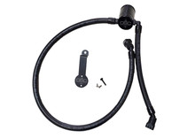 J&L 18-24 Jeep Wrangler JL 3.6L Driver Side Oil Separator 3.0 - Black Anodized - 3069D-B