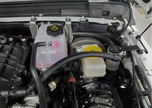 J&L 18-24 Jeep Wrangler JL 3.6L Driver Side Oil Separator 3.0 - Clear Anodized - 3069D-C