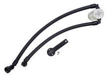J&L 2021-2024 Ram TRX 6.2L Supercharged Passenger Side Oil Separator 3.0 - Clear Anodized - 3071P-C
