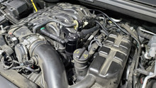 J&L 16-24 Dodge Durango / Jeep Grand Cherokee 3.6L Oil Separator 3.0 Passenger Side - Black Anod - 3074P-B