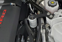 J&L 16-24 Chevrolet Camaro LT1 6.2L Drivers Side Oil Separator 3.0 - Clear Anodized - 3081D-C