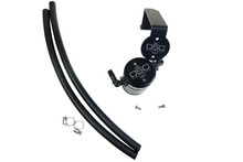J&L 16-17 Chevrolet SS 6.2L Passenger Side Oil Separator 3.0 - Black Anodized - 3083P-B
