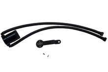 J&L 14-18 Chevy/GM Truck/SUV 5.3L V8 Driver Side Oil Separator 3.0 - Black Anodized - 3085D-B