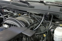 J&L 14-18 Chevy/GM Truck/SUV 5.3L V8 Driver Side Oil Separator 3.0 - Black Anodized - 3085D-B