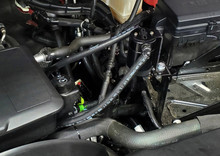 J&L 20-25 Chevy Silverado/GMC Sierra 2500/3500 6.6L Drivers Side Oil Separator 3.0 - Black Anodi - 3089D-B