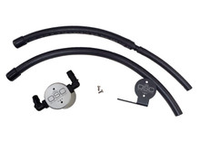J&L 07-21 Toyota Tundra 5.7L Driver Side Oil Separator 3.0 - Clear Anodized - 3105D-C