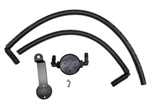 J&L 05-24 Toyota 4Runner 4.0L Driver Side Oil Separator 3.0 - Black Anodized - 3107D-B