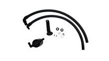 J&L 2022-2024 Toyota Tundra 3.5L Turbo Oil Separator 3.0 Driver Side - Black Anodized - 3115D-B