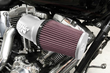 K&N 08-17 Harley Davidson Touring Models Performance Air Intake System Silver - 57-1134S