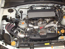 K&N 04-06 Subaru Forester XT F4-2.5L Silver Typhoon Short Ram Intake - 69-8002TS