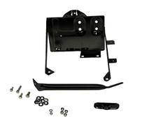 Kentrol 76-86 Jeep CJ Battery Tray with support arm - Powdercoat Black - 50498
