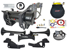 Kleinn 07-19 Chevrolet Silverado 2500 HD/ 3500 HD Onboard Air System w/ Model 730 Horns - GMHD-734