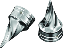 Kuryakyn Twisted Axle Caps Chrome - 1217