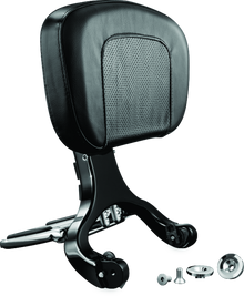 Kuryakyn Multi-Purpose Backrest Black & Chrome - 1661