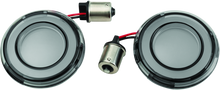 Kuryakyn Tracer L.E.D. Front Turn Signal Insert, Red Light, Smoke Lens 1156 - 2907