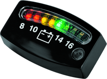 Kuryakyn LED Battery Gauge Universal Black - 4218