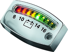 Kuryakyn LED Battery Gauge Universal Chrome - 4219