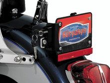 Kuryakyn License Plate Helmet Lock With Mount Black - 4248