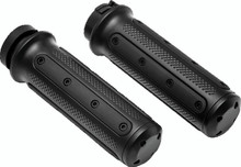 Kuryakyn Heavy Industry Grips Dual Cable Black - 6121
