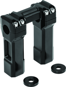 Kuryakyn 5inch Billet Handlebar Risers Black - 6132