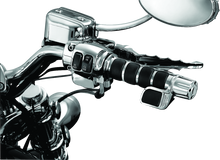 Kuryakyn Premium ISO Grip With Contoured Throttle Boss Throttle-By-Wire Chrome - 6343