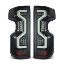 AlphaRex 19-23 Chevrolet Silverado 1500/2500HD/3500HD PRO-Series LED Tail Lights Jet Black - 620070