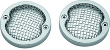 Kuryakyn Mesh Turn Signal Bezels 3-1/4in Chrome - 6513