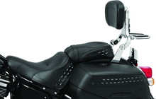 Kuryakyn Fixed Mounts Multi-Purpose Driver & Passenger Backrest 18-Up Softail Black - 7080