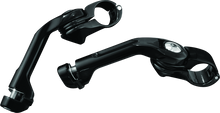 Kuryakyn Tour Tech 6in Back Arms With 1-1/4in Clamps Without Pegs Black - 7575