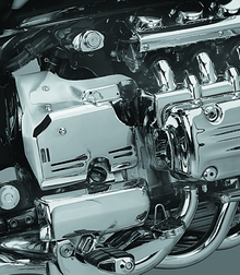 Kuryakyn Transmission Side Cover Set 97-04 Honda Valkyrie Chrome - 7710