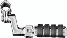 Kuryakyn Large ISO Offset Highway Pegs With 1-1/4inch Clamp Chrome (Pair) - 7999