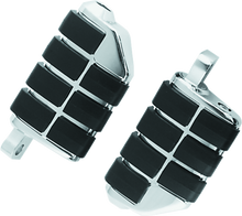 Kuryakyn Dually ISO Peg With Male Mount Adapter Chrome (Pair) - 8028