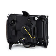 AlphaRex 07-13 GMC Sierra 1500 (No Clsc) LUXX-Series LED Proj HL Jet Blk w/Actv Lgt & Seq.Sig / DRL - 880097