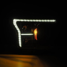 AlphaRex 18-20 Ford F-150 (Req. Conv F150 w/LED) LUXX LED Proj HL Alpha-Blk w/Actv Lt Seq Sig SB DRL - 880251