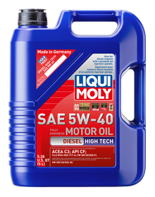 LIQUI MOLY 5L Diesel High Tech Motor Oil 5W40 - 2022