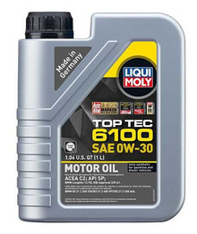 LIQUI MOLY 1L Top Tec 6100 Motor Oil SAE 0W30 - 22239