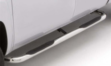 Lund 04-08 Ford F-150 SuperCrew (Excl. 04 Heritage) 3in. Round Bent SS Nerf Bars - Polished - 22680437