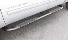 Lund 97-98 Ford F-150 SuperCab (3Dr) 4in. Oval Curved SS Nerf Bars - Polished - 23266412