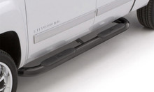 Lund 97-98 Ford F-150 SuperCab (3Dr) 4in. Oval Curved Steel Nerf Bars - Black - 23466412