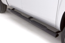 Lund 09-17 Dodge Ram 1500 Quad Cab 5in. Oval Straight Steel Nerf Bars - Black - 24076004
