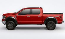 Lund 21-22 Ford F-150 (Excl. Lightning) RX-Rivet Style Smooth Fender Flares - Black (2 Pc. Rear) - RX150SB