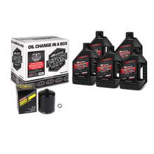 Maxima V-Twin Quick Change Kit Synthetic w/Black Filter Milwaukee-Eight - 90-129015PB