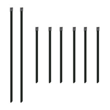 Mishimoto Set of Six 6in & Two 14in Stainless Steel Locking Ties - MMTW-TIES