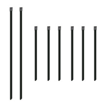 Mishimoto Set of Six 6in & Two 14in Stainless Steel Locking Ties - MMTW-TIES